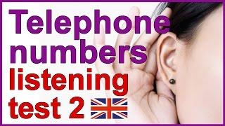 Telephone numbers | English listening test