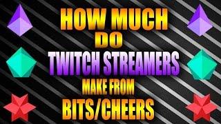 How much money streamers make from bits/cheers! "Twitch bits explained"