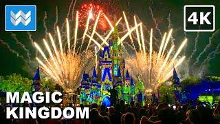 [4K] Magic Kingdom Fireworks Show  Happily Ever After - Disney World Orlando Florida USA 