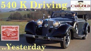 Mercedes 540 K Cabriolet Driving, 1938 | Vollrestauriert, Matching Numbers | for sale