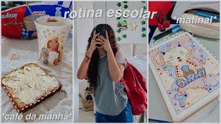 rotina escolar *estudando de manhã*