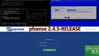 pfSense 2.4.5 Installation & initial Configuration