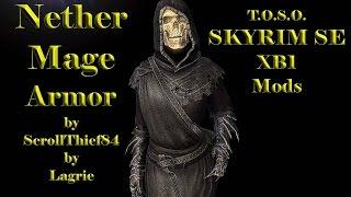 Skyrim Mods XB1 Nether Mage Armor By ScrollThief84 by MariaKH Spoky HD TOSO