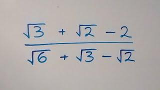 Nice Square Root Math Simplification