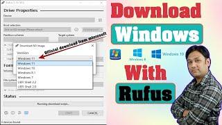 Download Windows 11/10/8/7 ISO direct from Microsoft using RUFUS |