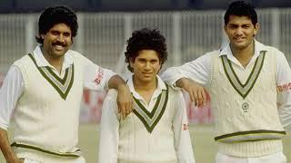 Sachin Tendulkar's First Match 1989 | Sachin Tendulkar vs Waqar Younis 