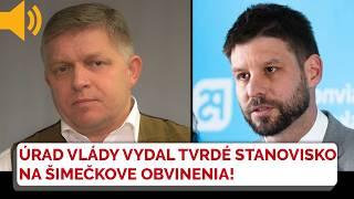 Úrad vlády SR ostro reaguje na Šimečkove obvinenia, ktoré sa šíria internetom!