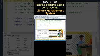 sql beginners project library management system Using multiple joins #sqlinterviewquestions