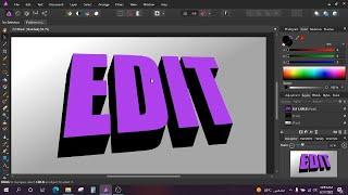 CREATE 3d TEXT USING AFFINITY PHOTO