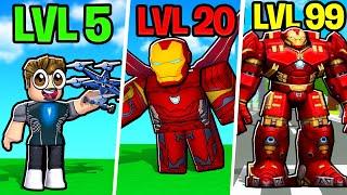 Upgrading IRON MAN to GOD IRON MAN in ROBLOX!