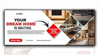 Creative Web Banner design in Adobe Illustrator |