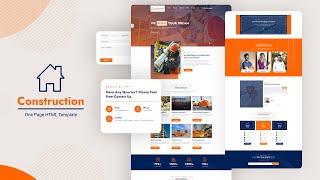 Construction Company Website Templates | FREE Construction Company Website HTML Templates