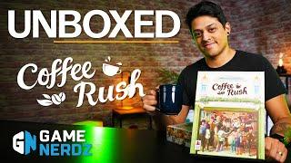 Coffee Rush Board Game Unboxing