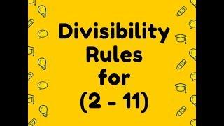 Divisibility Rules