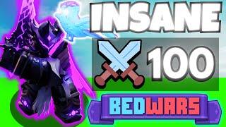 So I got **100 KILLS** with VOID KNIGHT.. (Roblox Bedwars)