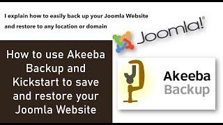 Back up and Restore your Joomla Website using Akeeba Backup and Akeeba Kickstart