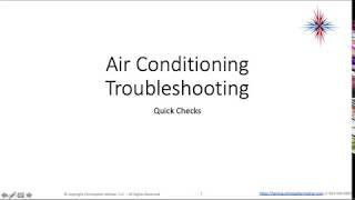 AC Troubleshooting -  Refrigeration Rules of Thumb