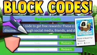 REDEEM *RARE* ITEM CODES!!| Build a boat for Treasure ROBLOX