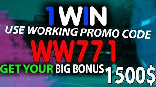 1win promo code . New working promo code 1win - WW771 . Most big bonus 1 win for 500%