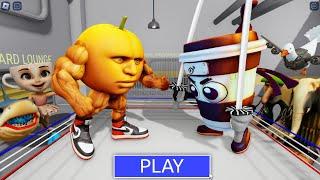 UDIN DIN DIN DUN vs CAPPUCCINO ASSASSINO! in BARRY’S PRISON RUN! New Cute Obby!