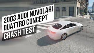 Crash test audi 2003 nuvolari quattro concept beamng. Extreme Crashes BeamNG Drive. CRASHdriven.