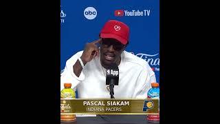 Pascal Siakam apologized during his press conference to Pacers fans for coming up short ️