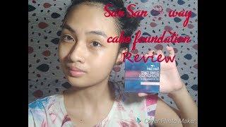 SANSAN 2WAY CAKE FOUNDATION REVIEW