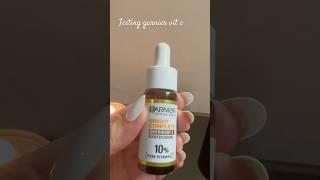 Testing garnier vit c night serum #skincare#diybeautyhacks #makeup#diy#shorts