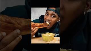 MrFanBoy tries Chicharron for the First Time‼️ #foodie #animefan