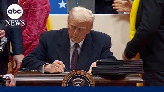 Trump signs a record number of executive orders