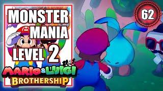 Mario and Luigi Brothership - Monster Mania Level 2 - Defeat Enhanced Hydro Seedles - Walkthrough 62