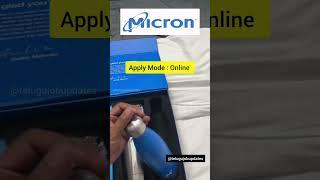 micron official notification 2024 # please subscribe my channel for more videos #job #jobjob #vecanc