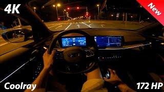 Geely Coolray 2024 Night POV drive Review 4K (1.5 l - 172 HP, 7-DCT), Consumption, 0-100