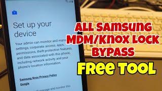 All Samsung MDM, KNOX lock Bypass. One Click, Free Tool. Download from description.