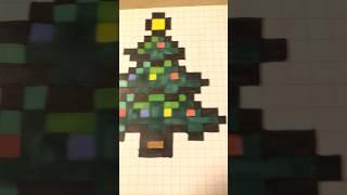 Christmas Tree Pixel Art Idea #christmas #music #merrychristmas