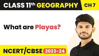 Playas - Landforms and their Evolution | Class 11 Geography