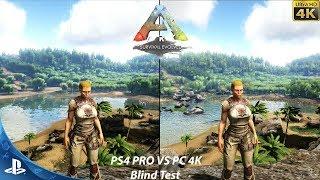 ARK Survival Evolved PS4 Pro VS PC Maximum Settings | Graphics Comparison Blind Test