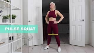 Bang Body FREE BOOTY BUILDING GUIDE Pulse Squat Exercise With Resistance Band