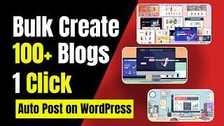 Bulk Create SEO-Optimized Human Written Articles and Auto Post on WordPress including images