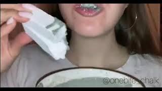 ASMR MUKBANG  ONEBITE CHALK ️ BELGOROD PASTE KEMBRISK