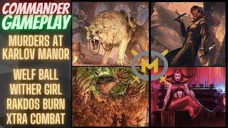 Murders at Karlov Manor EDH Game -Voja, Massacre Girl, Judith, Anzrag - Commander Gameplay MKM MTG