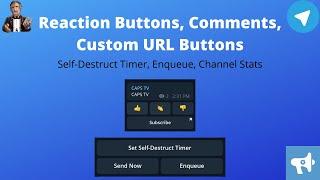 Send Reactions, Buttons and Comments along with text in Telegram Chat | Controller Bot | Telegram