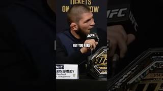 Khabib Exposed Tony Ferguson in Front of Everyone! #ufc #mma #shorts