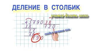 ДЕЛЕНИЕ В СТОЛБИК / УЧИМСЯ ДЕЛИТЬ ЛЕГКО И БЫСТРО В СТОЛБИК / ПОДРОБНОЕ ОБЪЯСНЕНИЕ ТЕМЫ ДЕЛЕНИЯ