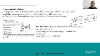 KREIS SANKALP - Vector algebra - Maths - Session 1