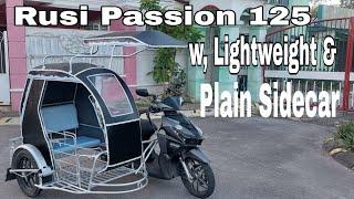 REVIEW! Rusi Passion 125 w, Simple Design Sidecar#scootersidecar