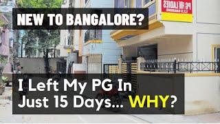 Why I LEFT PG in Just 15 Days | PG Vs Single Room Rent In Bangalore | The Urban Podcast