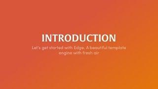 Edge - A beautiful templating engine for Node.js