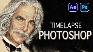 Sam Elliott / Photoshop timelapse / Aleksandr Platonychev