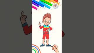PAW Patrol Draw Easy | How to Draw Ryder PAW Patrol  #short #pawpatrol #forkids
